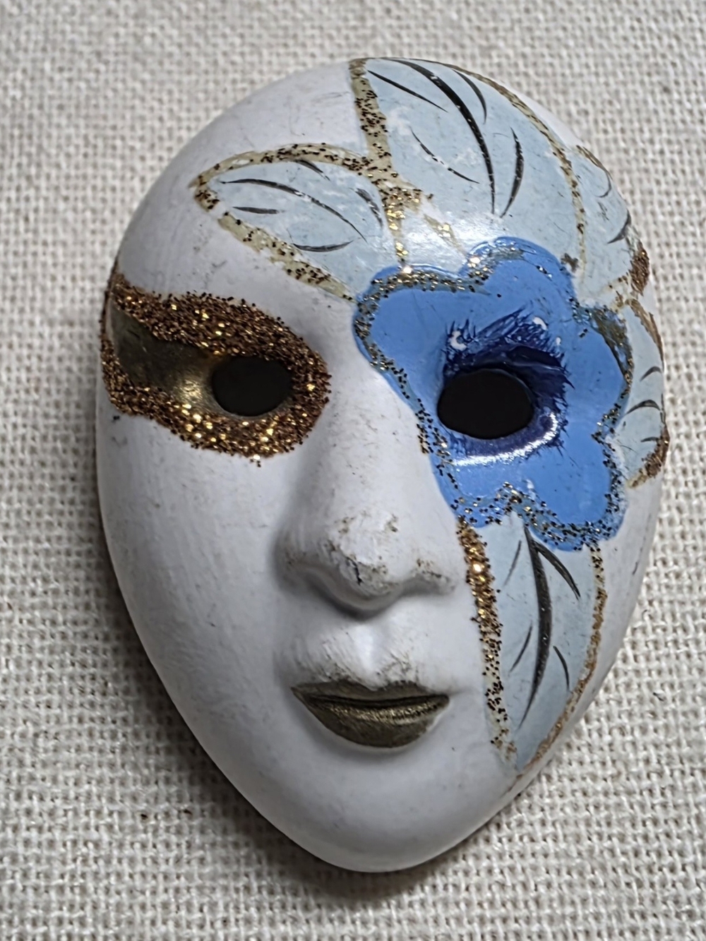 Vintage Venetian Mask Brooch